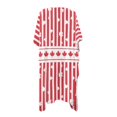 thumbnail image 2 of HELLHERO Canadian Maple Leaf Stripe Kimono Cover Up - Lightweight Breathable Beachwear for Summer Vacation, Pool & Resort - Women's Loose Fit Swimsuit Coverup, 2 of 6