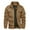 Khaki, variant on TACVASEN Mens Lightweight Casual Jacket Windproof Outdoor Coat Working Jacket Balck L