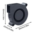 thumbnail image 5 of RUISINERY 5015 24V Double Ball Bearing Blower Fan Fast Speed Cooling Quiet Operations for Plus Printer Stability, 5 of 6