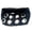 Black, variant on Breathable Cutout Headband with Metal Stretchy Wide Hair Band for Women Punk Style Fashion Accessory Lightweight Comfort Build Fashionable Everyday Wear,18.11*3.15 in,White