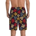 thumbnail image 4 of Lsque Vintage Card Mens Sleep Pajama Shorts,Short Pajama Pants, Cotton Ultra-Soft Knit-3X-Large, 4 of 9
