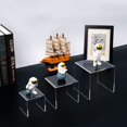 thumbnail image 4 of Display Risers HIIMIEI, acrílico transparente, 3 niveles, 2 juegos, 4 of 7