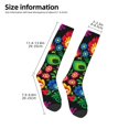 thumbnail image 2 of Naloa Traditional Floral Polish Thigh High Socks Extra Long Stretchy Sock Women Over Knee High Opaque Stocking Daily Wear, 2 of 6