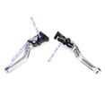 thumbnail image 3 of Brake Clutch Levers For HONDA PCX 125 Silver, 3 of 5
