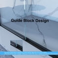 thumbnail image 4 of 56-60"x70" Aluminum Frame Double Sliding Shower Door, with 5/16" (8mm) Tempered Glass, 4 of 17
