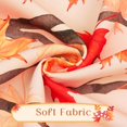 thumbnail image 3 of Fall Curtains for Living Room Maple Leaves Curtain 84 Inch Length 2 Panels Set Thanksgiving Curtains for Bedroom Rod Pocket Light Filtering Window Curtain for Dining Room, Autumn, 52"W x 84"L, 3 of 7