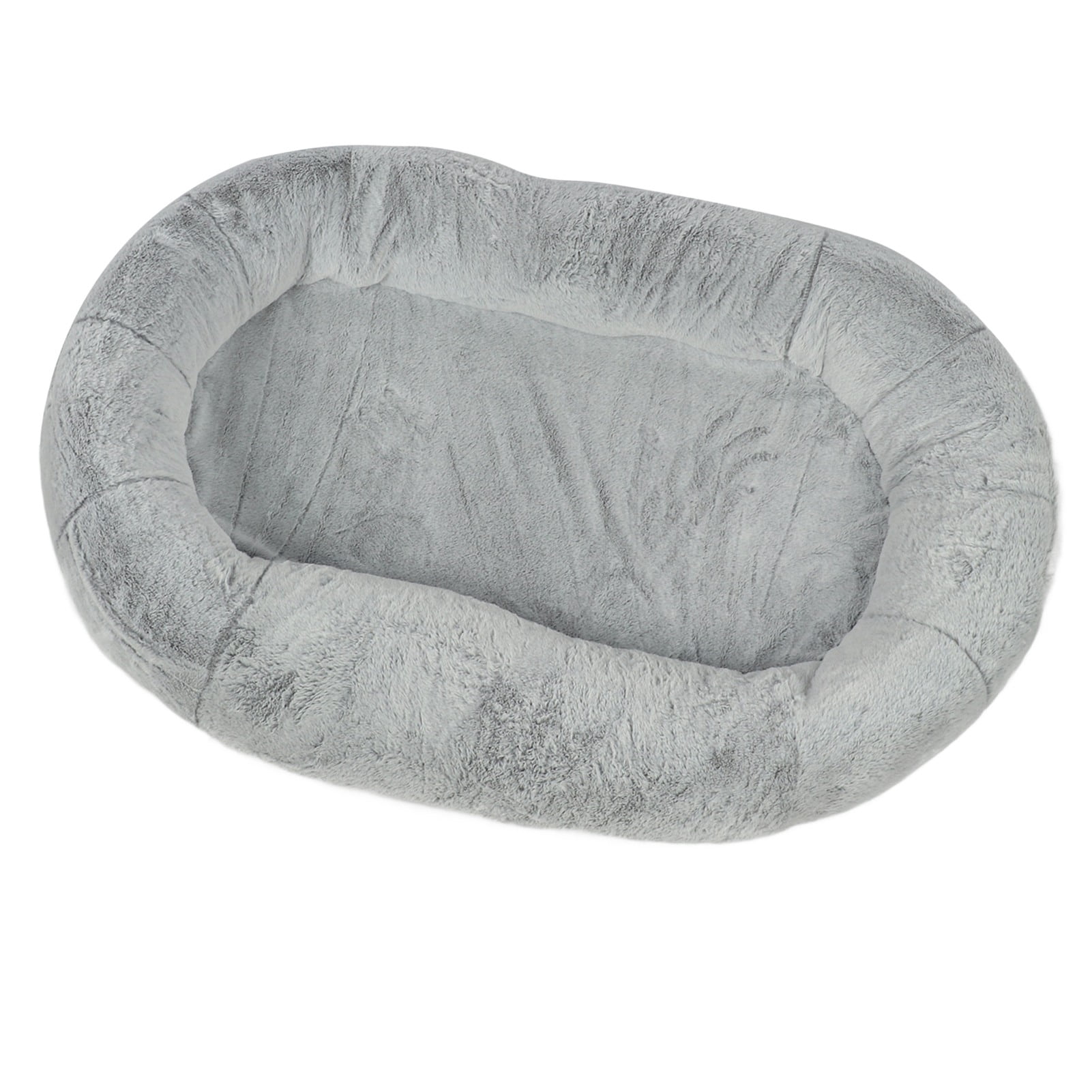 Large Human Dog Bed,Human Dog Bed, Dog Bed for Humans, Human Size Dog Bed,  Removable Washable Cover Soft Prevent Slip Human Sized Dog Bed with Pocket Gradient Gray