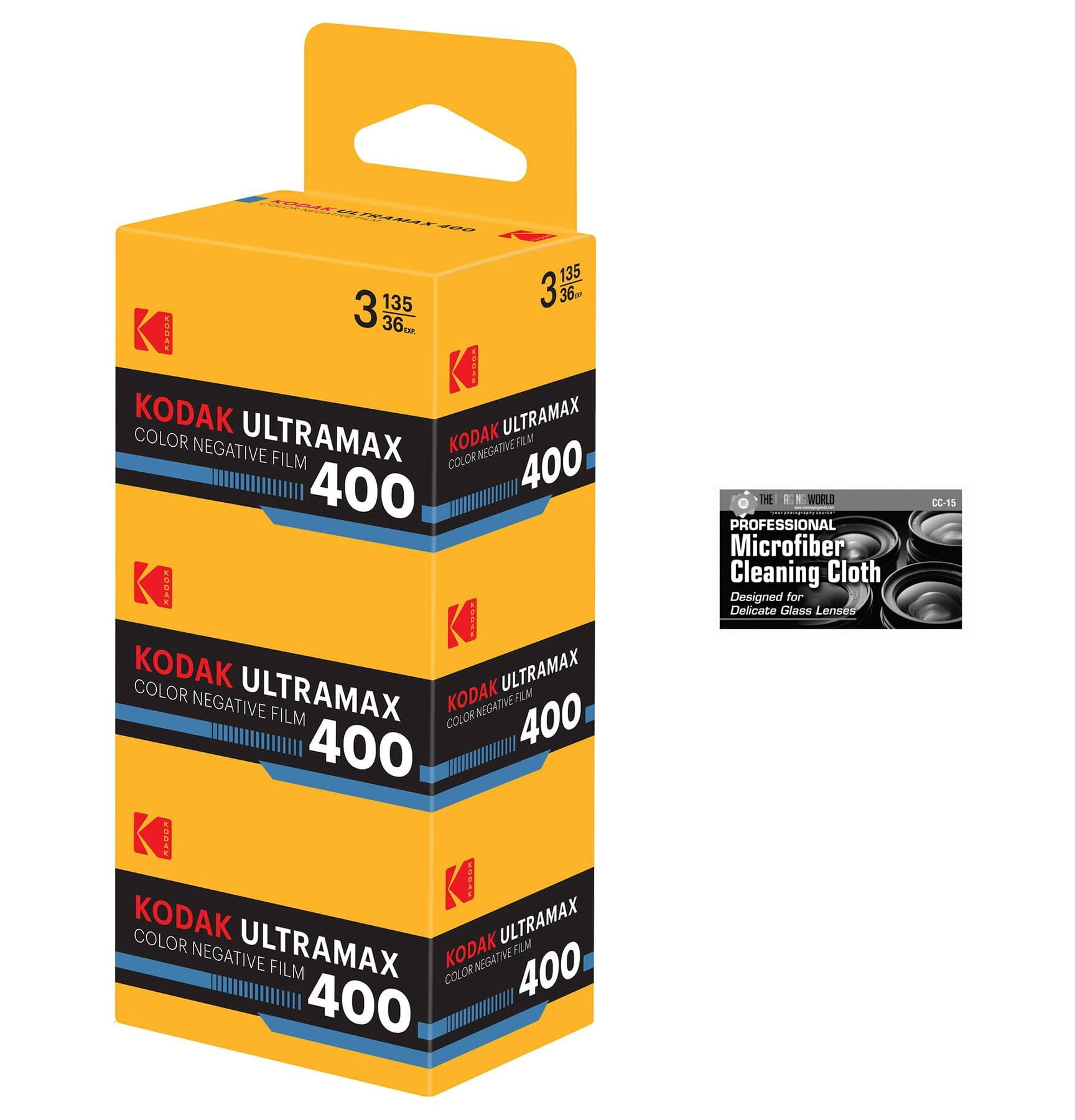 FUJI 35mm Film, ISO 400, 36 Exposures per Roll, 3 Pack, 108
