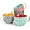 Vibrant Color, variant on Large Ceramic Mugs Set of 4, 24 oz Jumbo Cups for Coffee, Soup & Latte – Housewarming & Wedding Gift, Vibrant Colors