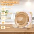 thumbnail image 3 of Transparent Acrylic Paper Plate Dispenser for Cabinet Countertop Large Capacity Foam Plate Holder Dispenser for 7 To 12 Inch Round/Square Plates, 3 of 10