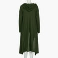 thumbnail image 6 of Dyfzdhu Sweatshirts for Women Plus Size Long Sleeve High Low Tops Solid Oversized Loose Fit Asymmetrical Hoodies Green, 6 of 7
