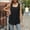 Black, variant on Tank Tops for Women Ruched Hollow Sleeveless Swallow Tail T Shirt Style Light Summer Ladies Camisole Blouse