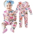 thumbnail image 1 of Pijama Footie Posh Peanut Sleepers viscosa de bambú para niña de 3 a 6 m, 1 of 7