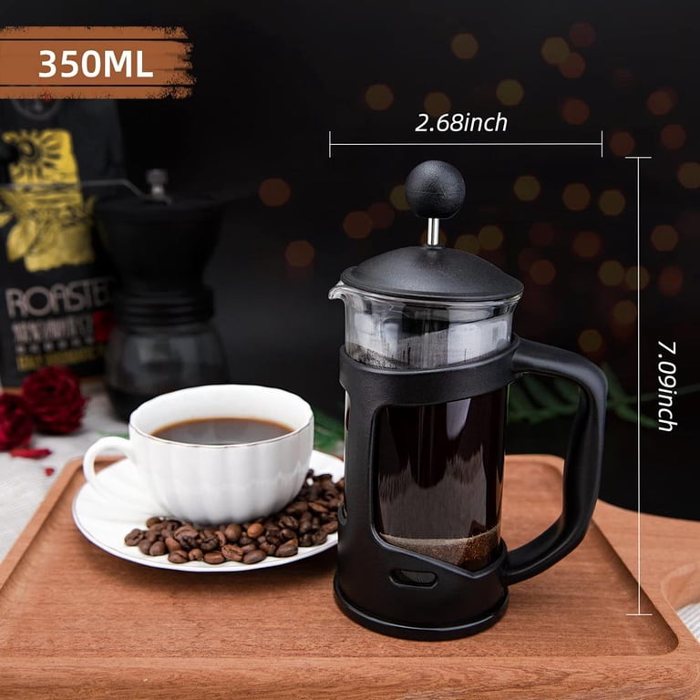 Mini French Press Coffee Maker 1 Cups, 12oz Coffee Press, Perfect for  Coffee Lover Gifts Morning Coffee, Maximum Flavor Coffee Brewer with  Stainless ...