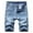 Light blue, variant on Puntoco Men'S Pants Clearance High-End Ripped Personality Camouflage Stitching Trend Denim Shorts