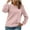 Pink, variant on Autumn Sweatshirts for Women Casual Long Sleeves No Hoods Solid Color Pullover Ladies' Sweatshirt Cozy Streetwear Workout Gym Training Plus Size Daily Essentials