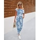 thumbnail image 5 of Mono PRETTYGARDEN Tie Dye Azul Hombros Descubiertos Talla L, 5 of 5