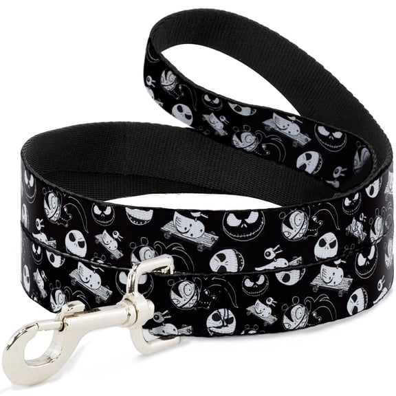 Disney Pet Leash, Dog Leash, Nightmare Before Christmas Jack Scary Teddy Killer Duck, 4 Feet Long 0.5 Inch Wide