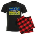 thumbnail image 6 of CafePress - Distressed, 80S Style, Ukraine, Ghost Of Kyiv, Zel - Men's Dark Loose Fit Cotton Pajama Set, 6 of 7