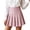Red, variant on Spring Summer Mini Pleated Skirts for Women Korean Style Striped Check Pattern High Waisted a Line Short Skirts Cute Soft Comfortable Slim Fit Preppy Skirt Daily Wear Sky Blue M