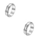 thumbnail image 2 of Minnieouse Anillo ligero portátil de moda anillos de dedo impermeable tamaño pequeño joyería hombres regalo adulto cumpleaños Festival 9 9 color acero 2piezas, 2 of 6