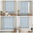 thumbnail image 5 of Gray Blue Dandelion Semi Sheer Curtains Drapes for Living Room,Bedroom,French Doors Window 108 Inches Long,Spring Flowers Modern Minimalist Rod Pocket Chiffon Curtain Drapery Voile Draperies Panel, 5 of 8