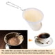 thumbnail image 4 of Uxcell 2Pcs Filtro de Café de Tela, Colador de Café con Mango de Acero Inoxidable, Beige, 4 of 6