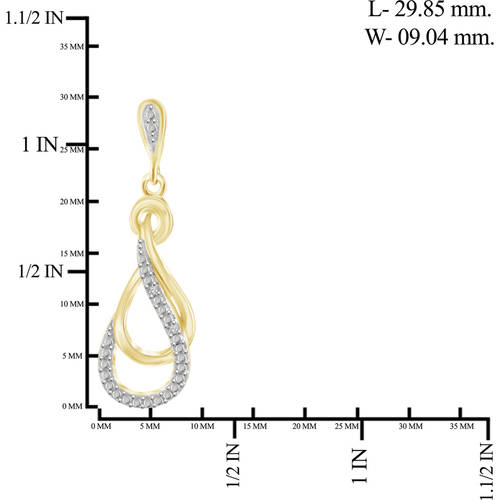 White Diamond Accent 14kt Gold-Plated Dangle Earrings