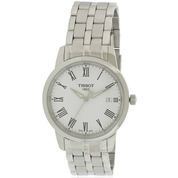 Tissot T0334101101301 Men's Classic Dream White Dial Steel Bracelet Watch