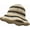 C-khaki, variant on Straw Beach Straw Sun Hat Women Summer Crochet Colorful Rainbow Striped Bucket Hat Knit Woven Contrast Gradient Floppy Cap