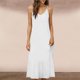 thumbnail image 2 of Vestido Largo de Hombro sin Mangas Cómodo sin Mangas Vestido Sólido de Cuello Redondo para Verano Y Primavera Vestido Casual Pantalones para Mujeres, 2 of 8