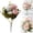 Light Pink, variant on Peonies Artificial Flowers, 1 Packs 5 Stems Faux Peony Flowers Real Touch Fake Silk Bouquet for Arrangements Dining Table Centerpieces for Kitchen Bridal Wedding Party
