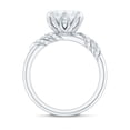 thumbnail image 3 of Rosec Jewels 8 MM Asscher Cut Moissanite Solitaire Engagement Ring in Petal Prong Setting, 925 Sterling Silver, US 7.00, 3 of 9