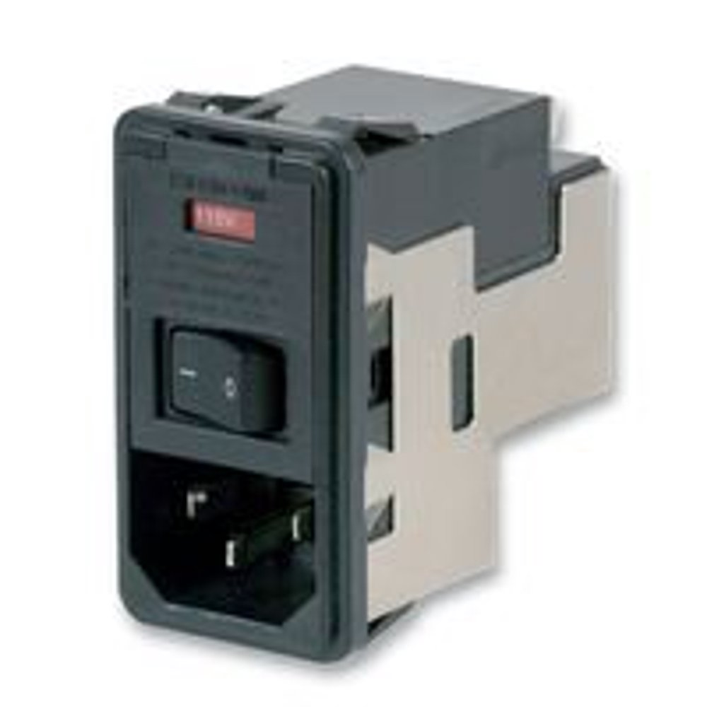 PS0SSDSXA Power Entry Module EMI/RFI Filtered M 3 POS 250VAC 10A Switch