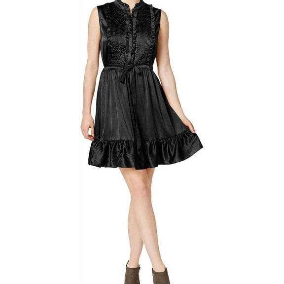 maison Jules Womens Tuxedo A-line Dress, Black, Small