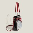 thumbnail image 6 of FENOHREFE Trendy Transparent Handbag With Ample Space And Stylish Heart Chain PU Shoulder Bag For Daily Outings And Event, 6 of 8