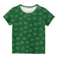 thumbnail image 4 of Diufon Little Boys Girls Tops Short Sleeve Printed Round Neck Tee Blouses Spring Summer Casual Baggy Shirts for Kids, 4 of 4