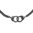 thumbnail image 2 of Bling Jewelry Mens Men's Biker  Rock Necklace Large Chain Handcuff in Black Gold Silver - 20", 2 of 5