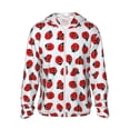 thumbnail image 2 of Lsque Ladybug On Blue Stripes UPF 50+ Lightweight Sun Protection Men's Women's Long Sleeve Shirt, Hoodie Performance -Large, 2 of 9