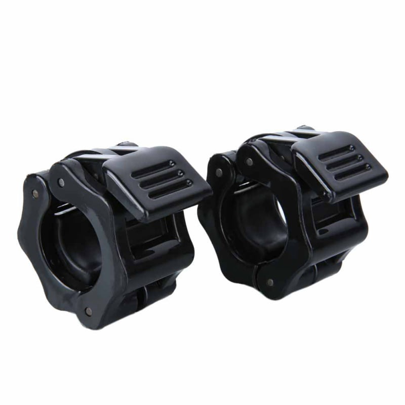2PCS Olympic 1 inch Spinlock Collars Barbell Dumbell Clips Clamp Weight Bar Lock 