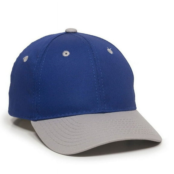 Outdoor Cap GL-271 Mid to Low Profile Basic Cotton Twill-Royal/Light Grey-Youth