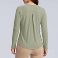 thumbnail image 4 of Posijego Women's UPF 50+ Sun Shirts Long Sleeve Sun Protection Tops Quick Dry Lightweight Athletic Workout Running Active Tees, 4 of 5