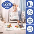thumbnail image 4 of Baby Splat Mat for Under High Chair, 43×43in Waterproof Splash Mat, Non-Slip Washable Floor Protector for Toddler Feeding, Arts and Crafts, Rainbow, 4 of 8
