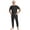 Black, variant on Mens Special Needs Clothing Back Zipper Jumpsuit Breathable Cotton Adaptive Wear for Seniors Elderly Black M