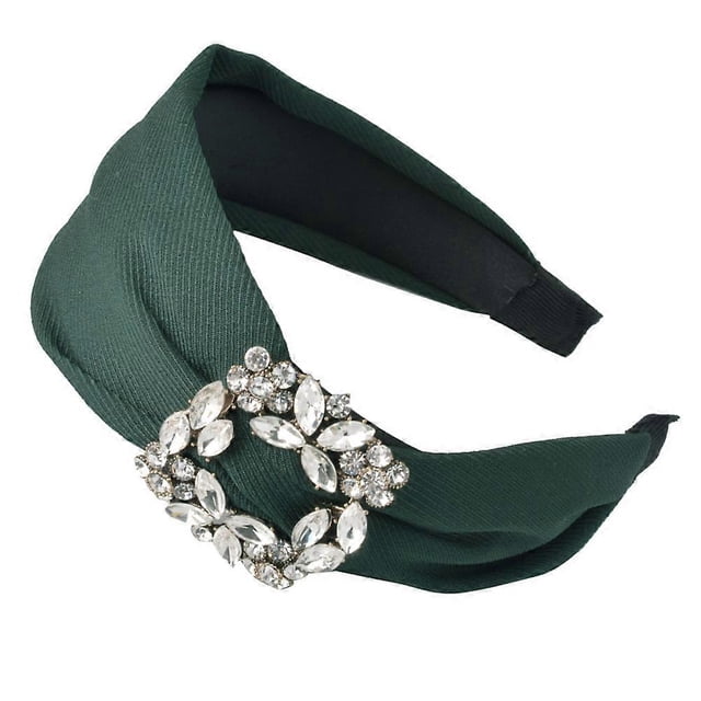 Cloth Wrapped Headwear Fashion Accessory Sparkly Hair Accessories for Ladies Women Engagement Meeting 12.5*6cm 1Pack