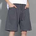 thumbnail image 6 of DayScoop Plus Size Shorts for Men Big Tall Bottoms Summer Casual Fashion Multi Pocket Elastic Waist Straight Solid Color Oversize Loose Short Pants, 6 of 6