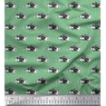 thumbnail image 1 of Soimoi Polyester Crepe Fabric Basset Hound Dog Print Fabric by Yard 52 Inch Wide, 1 of 3