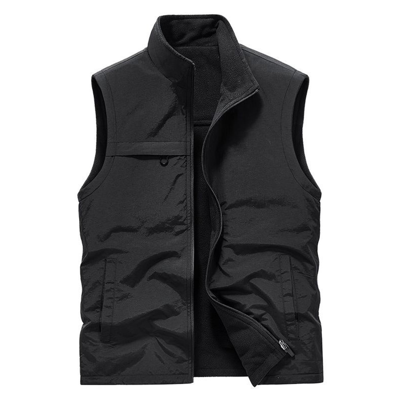 Pisexur Coupe-Vent Grande Taille Veste de Travail Fine pour Hommes