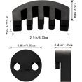 thumbnail image 5 of 4pcs Violin Mute, 2pcs Claw Style & 2pcs Round Pie Violin Mute Black Violin Mute Ultra Practical Quiet for Musical Instruments, 5 of 5