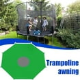 thumbnail image 5 of Bxaolu Trampoline Shade Cover, Trampoline Cover for 8/10/12/14FT Outdoor Round Trampoline Sun Protection, Easy to Install,for Backyard Playground(Green,12FT 8 Poles), 5 of 9